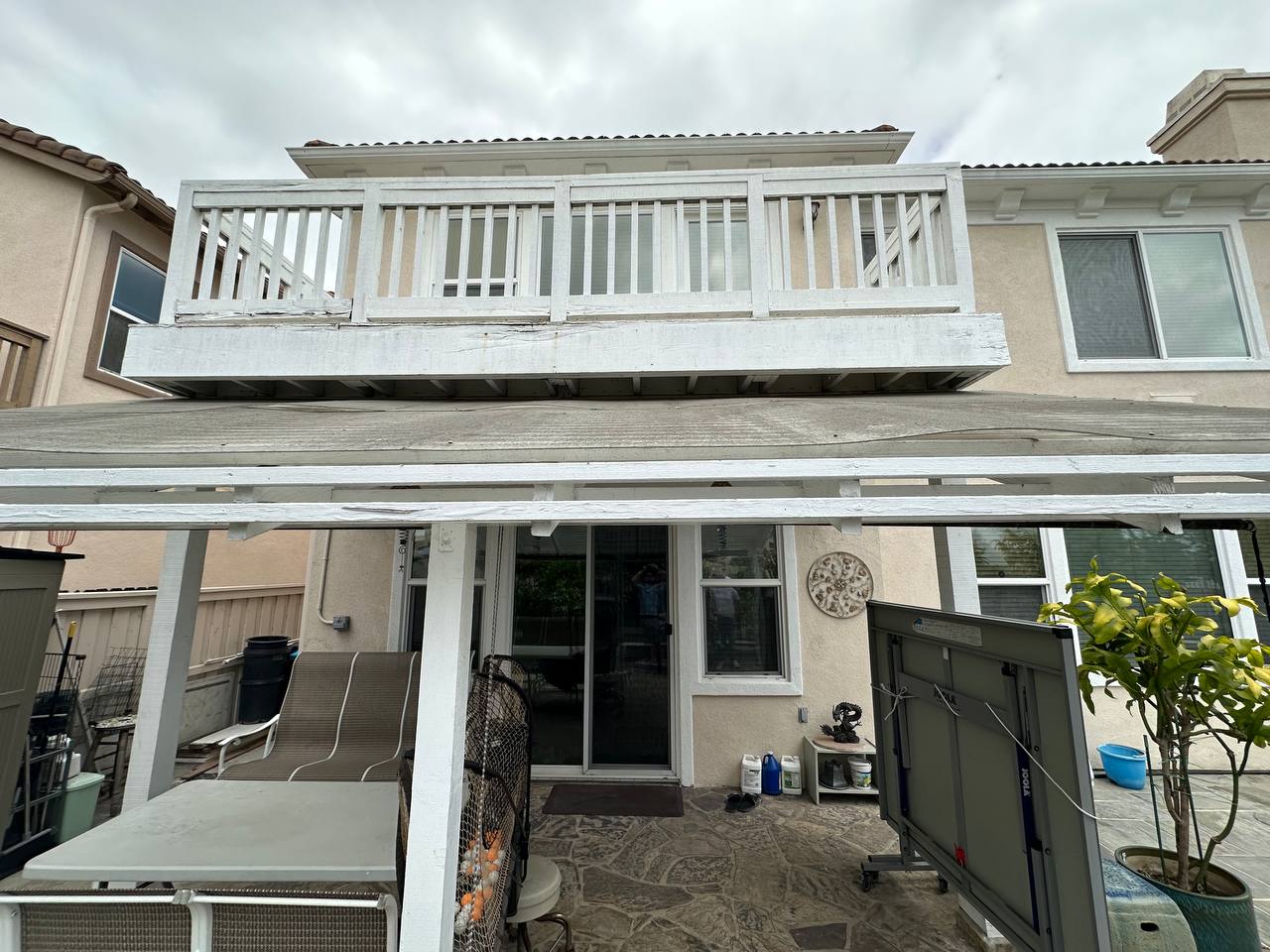 Original Balcony before Demolition
