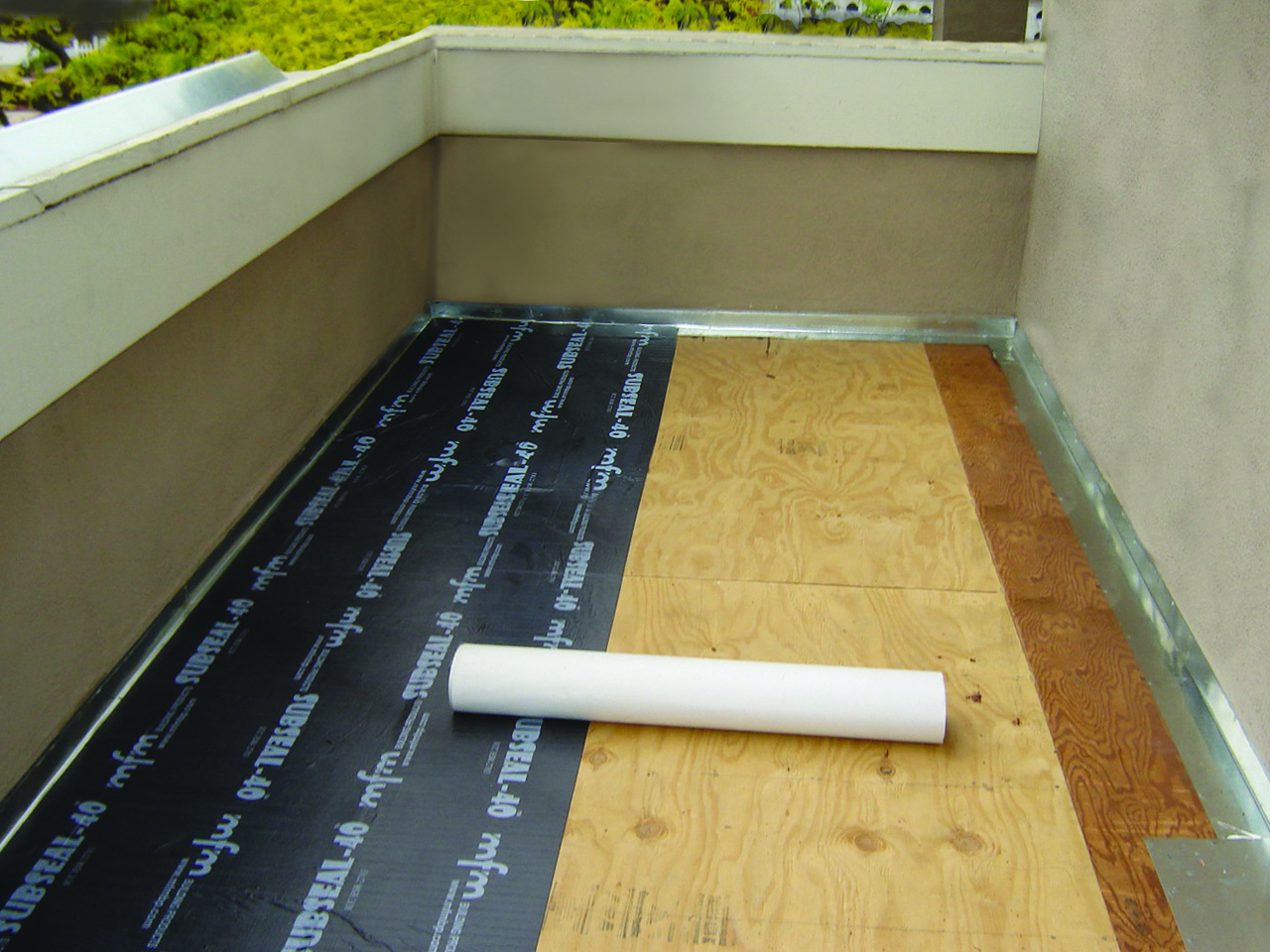 Balcony waterproofing